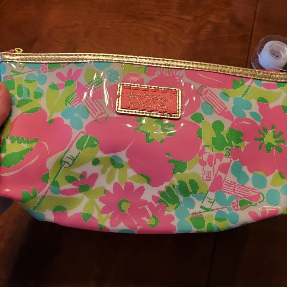 Lilly Pulitzer made for Estee Lauder Floral Cosmetic Bag